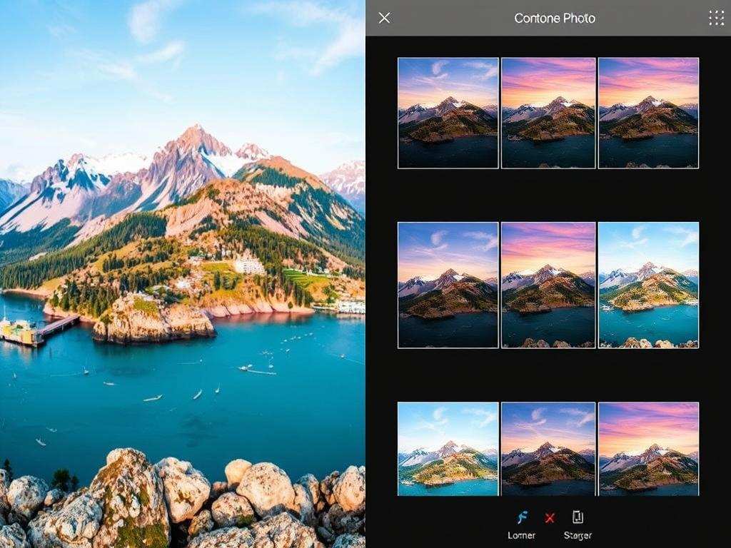 способа, как объединить несколько фотографий в один файл Fotor фото